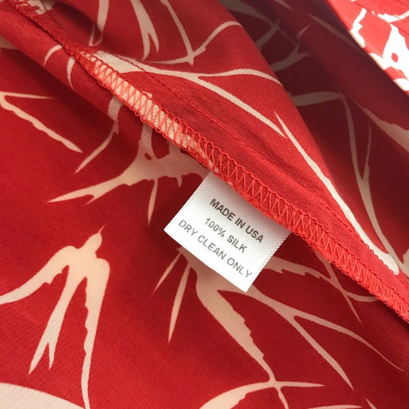 Red kimono outer - Picture 3 of 4